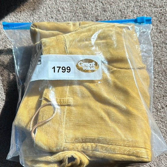 Forte Forte Pants Yellow mini corduroy straight flat front pants size 4 - Picture 11 of 12